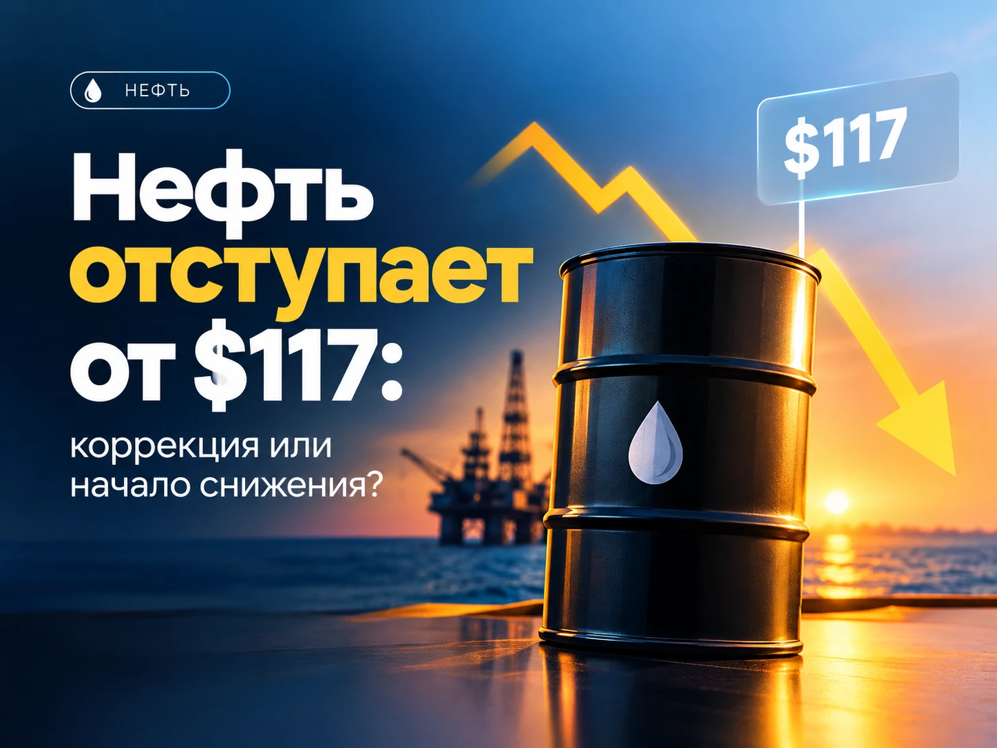 Всем привет 🤝🏼 После резкого роста на прошлой неделе нефть Brent пошла вниз. Но геополитические риски никуда - изображение