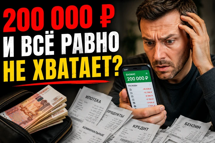 Когда человек получает 40–50 тысяч рублей в месяц, ему кажется: «Вот бы зарабатывать 200 тысяч. Тогда все - изображение