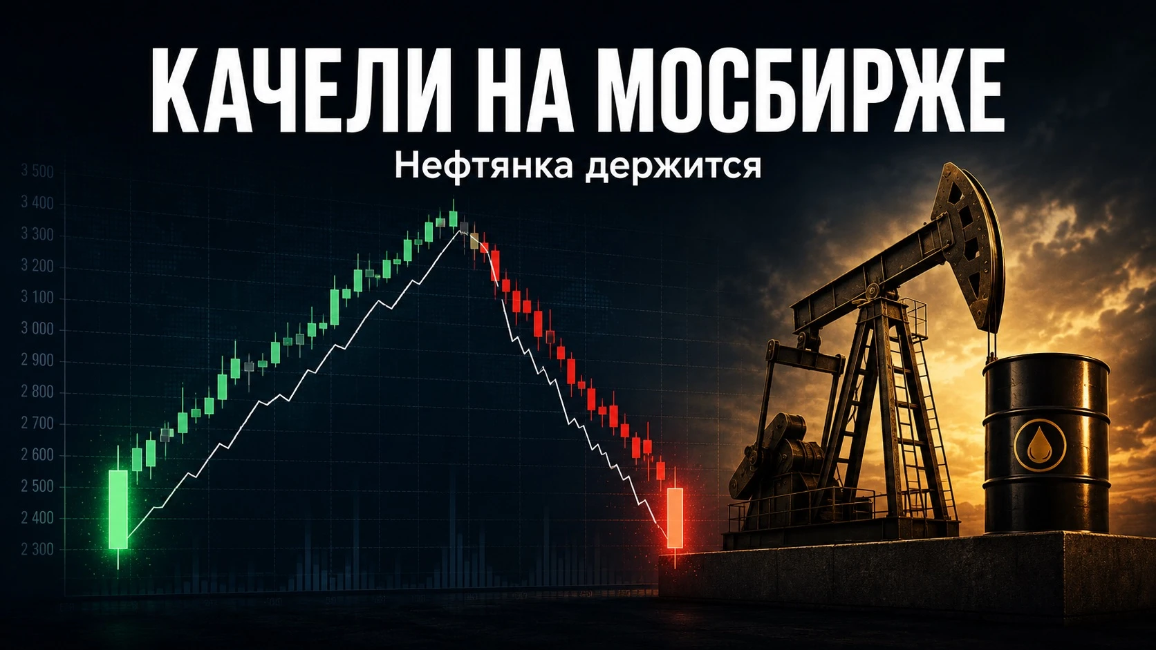 Качели на Мосбирже: +3% за день, слив на словах Зеленского, но нефтянка держится Два дня, и уже усталость. В - изображение