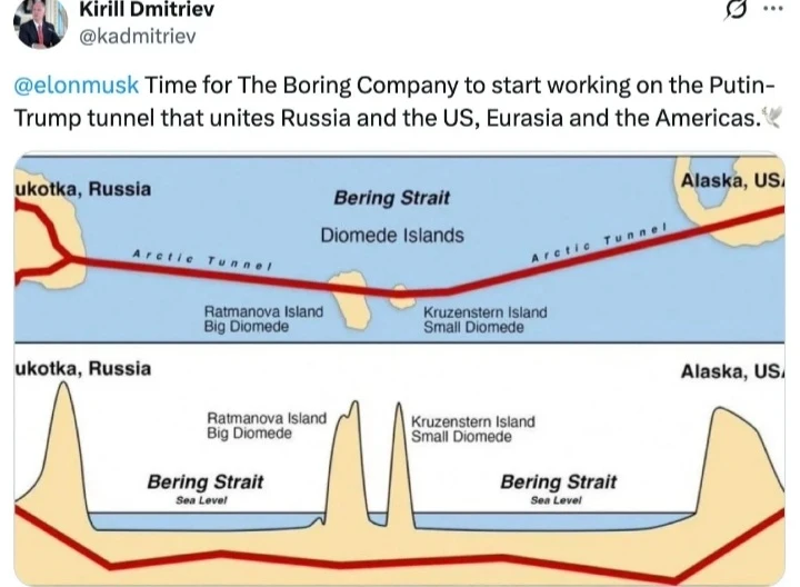 ▪️ Спецпредставитель президента РФ Кирилл Дмитриев обратился к The Boring Company Илона Маска с предложением - изображение