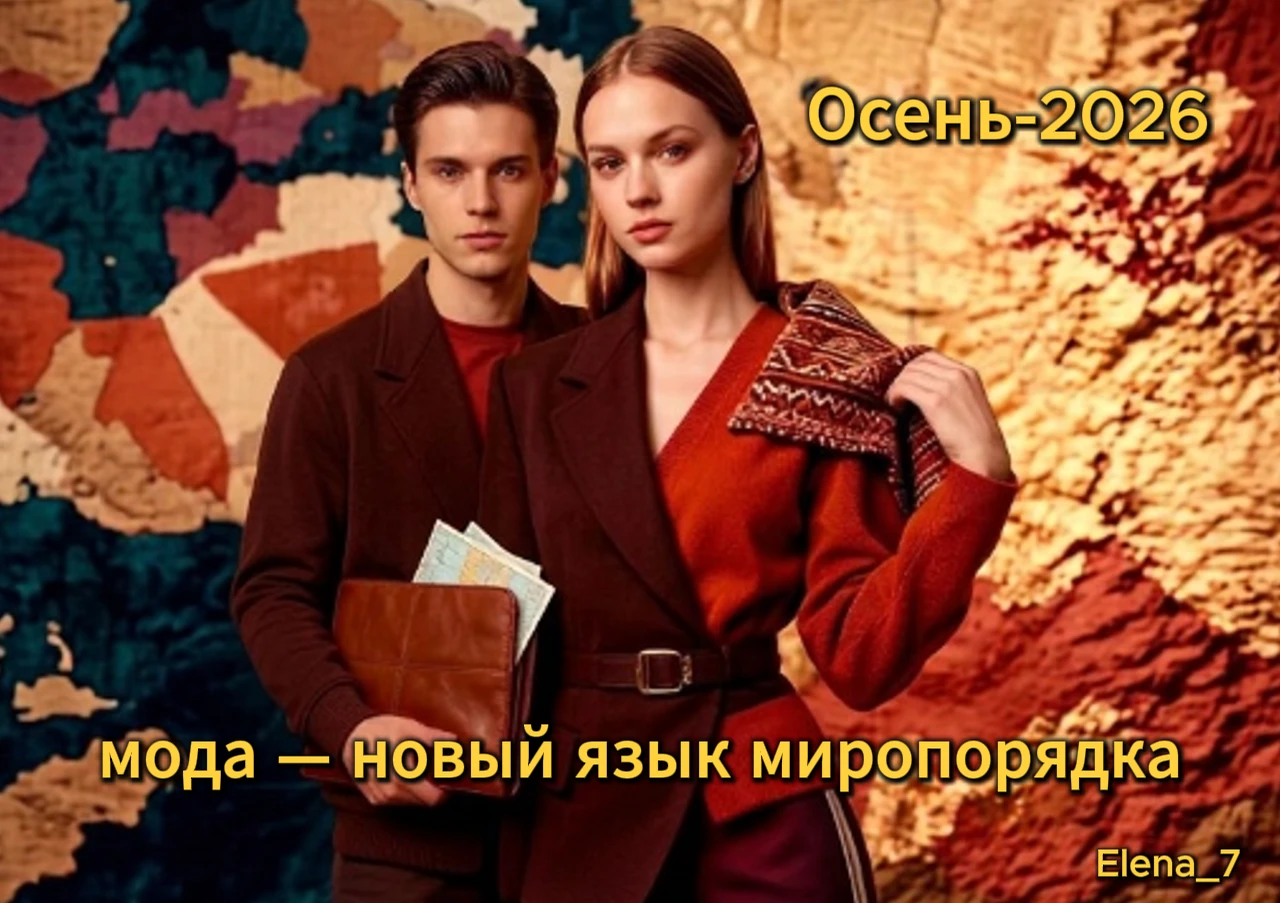 🌍👗 Обычно я пишу о других вещах — геополитике, экономике, технологических сдвигах. Но сегодня хочу поговорить - изображение