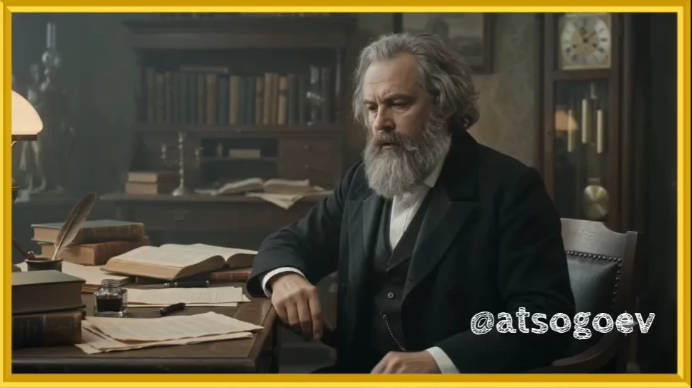 🧳В 1844 году молодой Карл Маркс переехал из Кельна в Париж, где ни у него, ни у его молодой жены не было своего - изображение