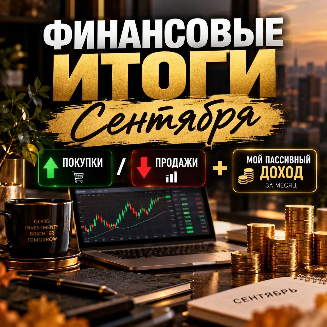 Сейчас 20 октября и я думаю самое время подвести финансовые итоги Сентября, лучше поздно, чем никогда😅. Индекс - изображение