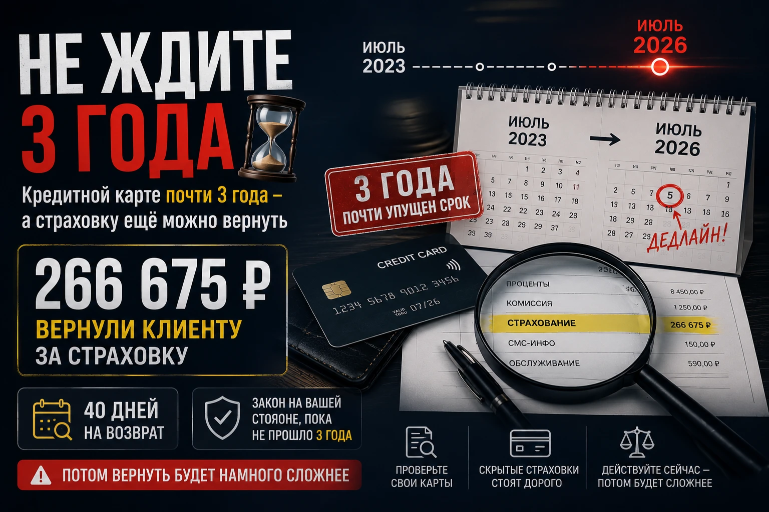 Разберу нюанс, о котором часто забывают, когда речь заходит о возврате навязанных страховок. Он касается сроков, - изображение