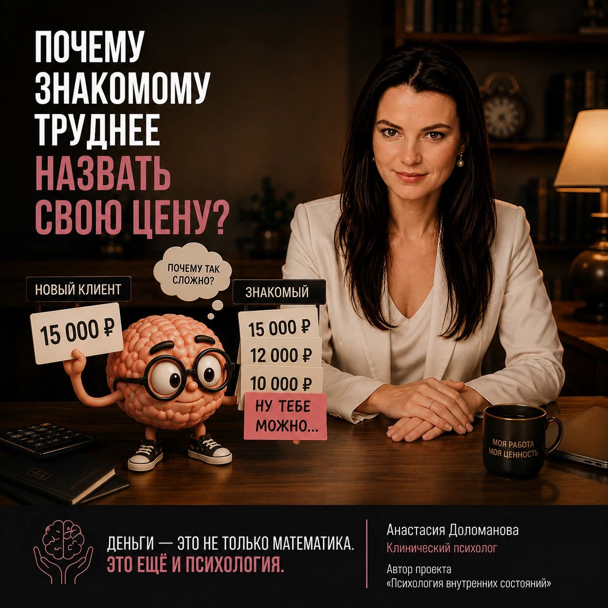Новый клиент спрашивает: — Сколько стоит ваша работа? — 15 000 ₽. Спокойно. Без объяснений. Без биографии. Без - изображение