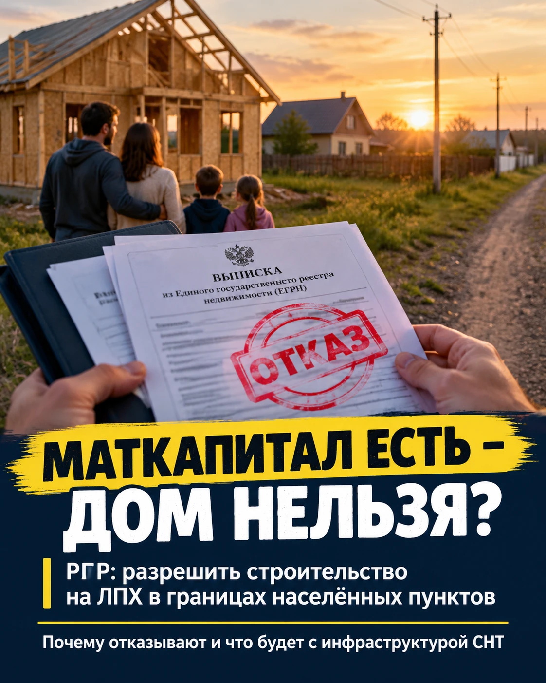 #материнскийкапитал #ЛПХ #строительстводома #СНТ #РГР #Соцфонд #инфраструктура #демография #правительство - изображение