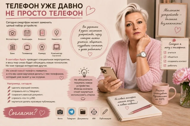Сегодня смартфон может заменить целый набор устройств. Фотоаппарат. Календарь. Блокнот. Навигатор. Банк. - изображение