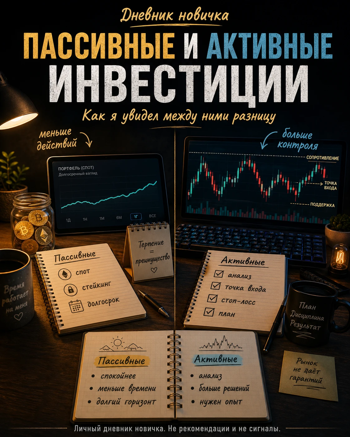 Продолжаю вести свой дневник пути в криптотрейдинг. После темы инвестиционного портфеля я решил отдельно - изображение