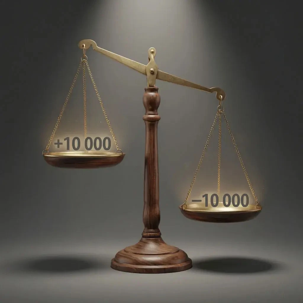 ⚖️Почему потеря 10 000 ₽ бьёт больнее, чем радует находка тех же 10 000 🔻 Знакомая ситуация? Ты теряешь 10 - изображение