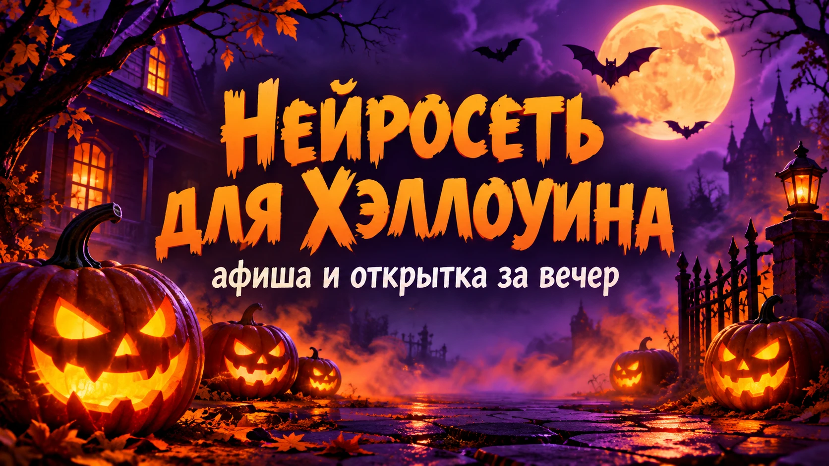 Что можно сделать К Хэллоуину обычно нужны три вещи: афиша вечеринки, приглашение друзьям и картинка для поста - изображение