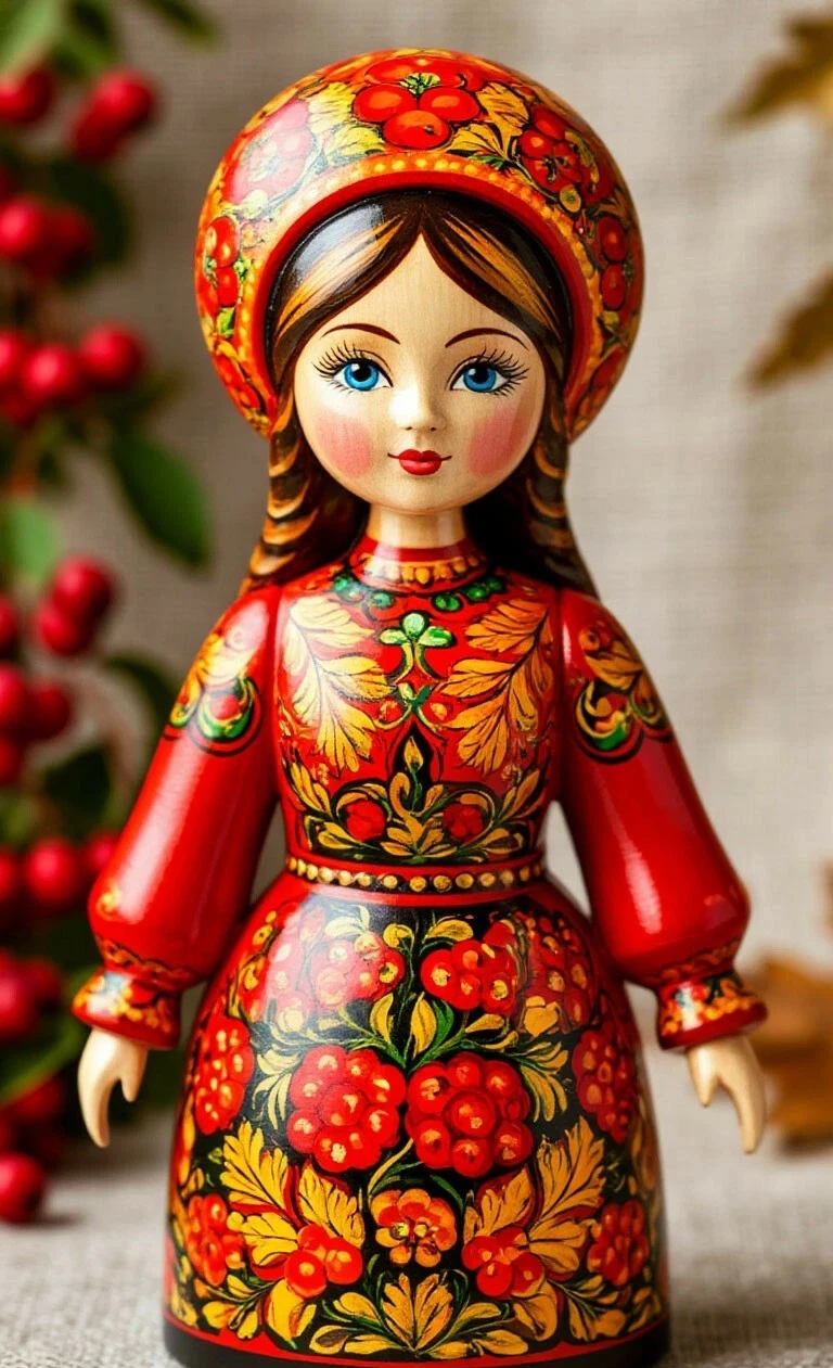 Эта матрёшка — не просто игрушка. Это воплощение русского характера: яркого, щедрого и душевного. 🌿 В её - изображение
