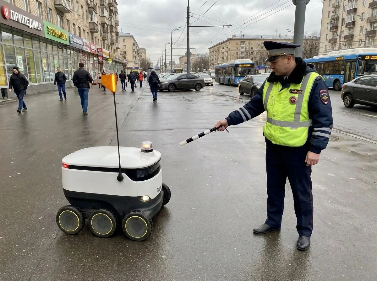 В России появятся правила дорожного движения для роботов-доставщиков. Минтранс, Минэкономразвития и МВД - изображение