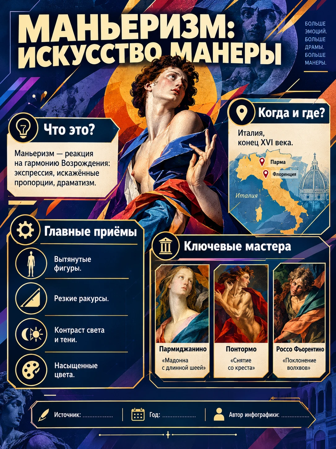 Маньеризм: искусство манеры между гармонией и драмой Маньеризм — одно из самых противоречивых и выразительных - изображение