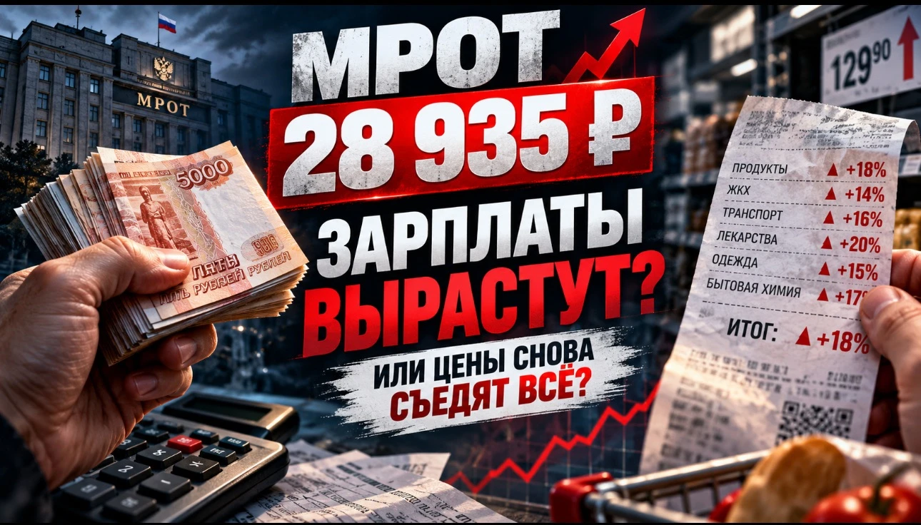 С 1 января 2027 года минимальный размер оплаты труда планируют увеличить с 27 093 до 28 935 ₽. Рост — 6,8%. На - изображение