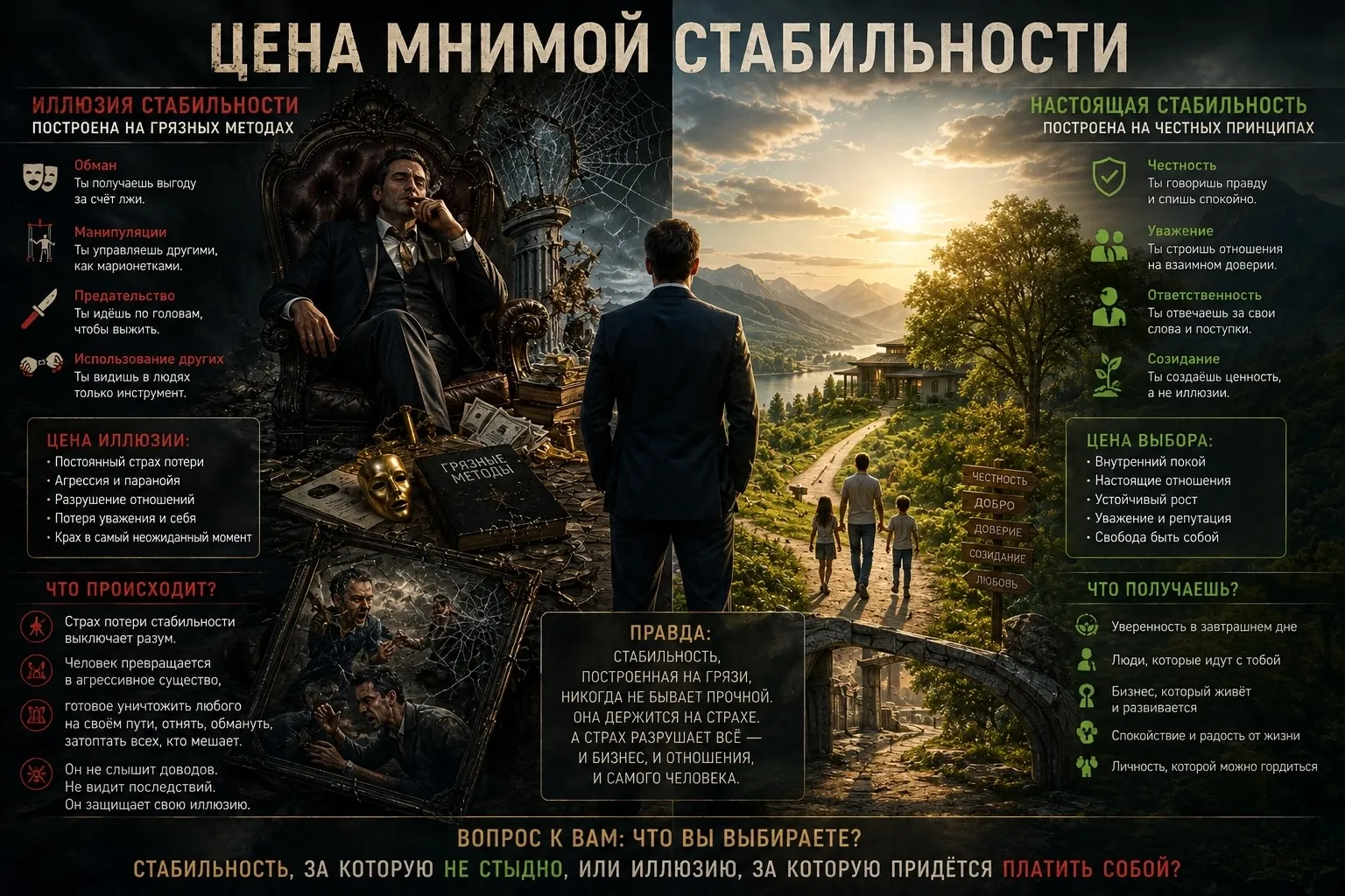 Во все времена человек ищет стабильности и благополучия. Это понятно всем, и все с этим согласны, потому что - изображение