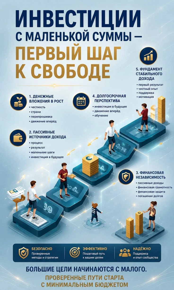 #инвестициисмалого #финансоваянезависимость #пассивныйдоход #финансоваяграмотность #шагкмечте #деньгиисознание - изображение