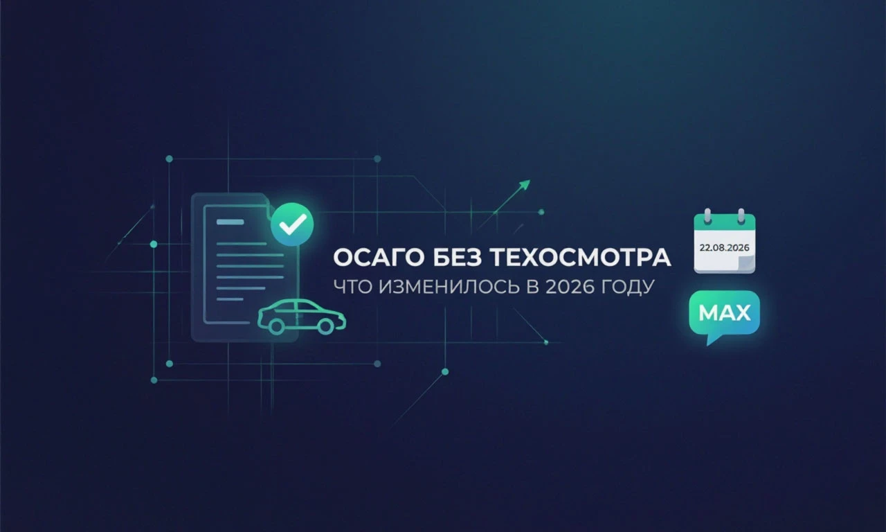 Да, оформить ОСАГО без техосмотра можно. С 22 августа 2026 года наличие диагностической карты больше не является - изображение