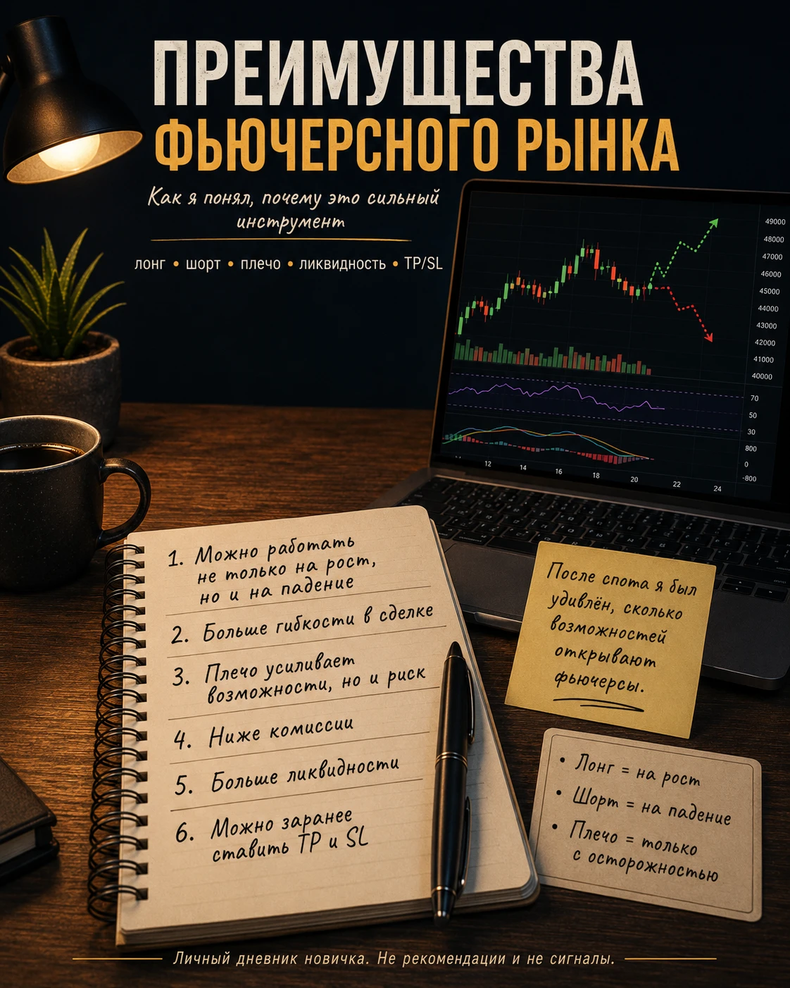 Продолжаю вести свой дневник пути в криптотрейдинг. Сегодня разбирался с фьючерсным рынком. После спота он - изображение