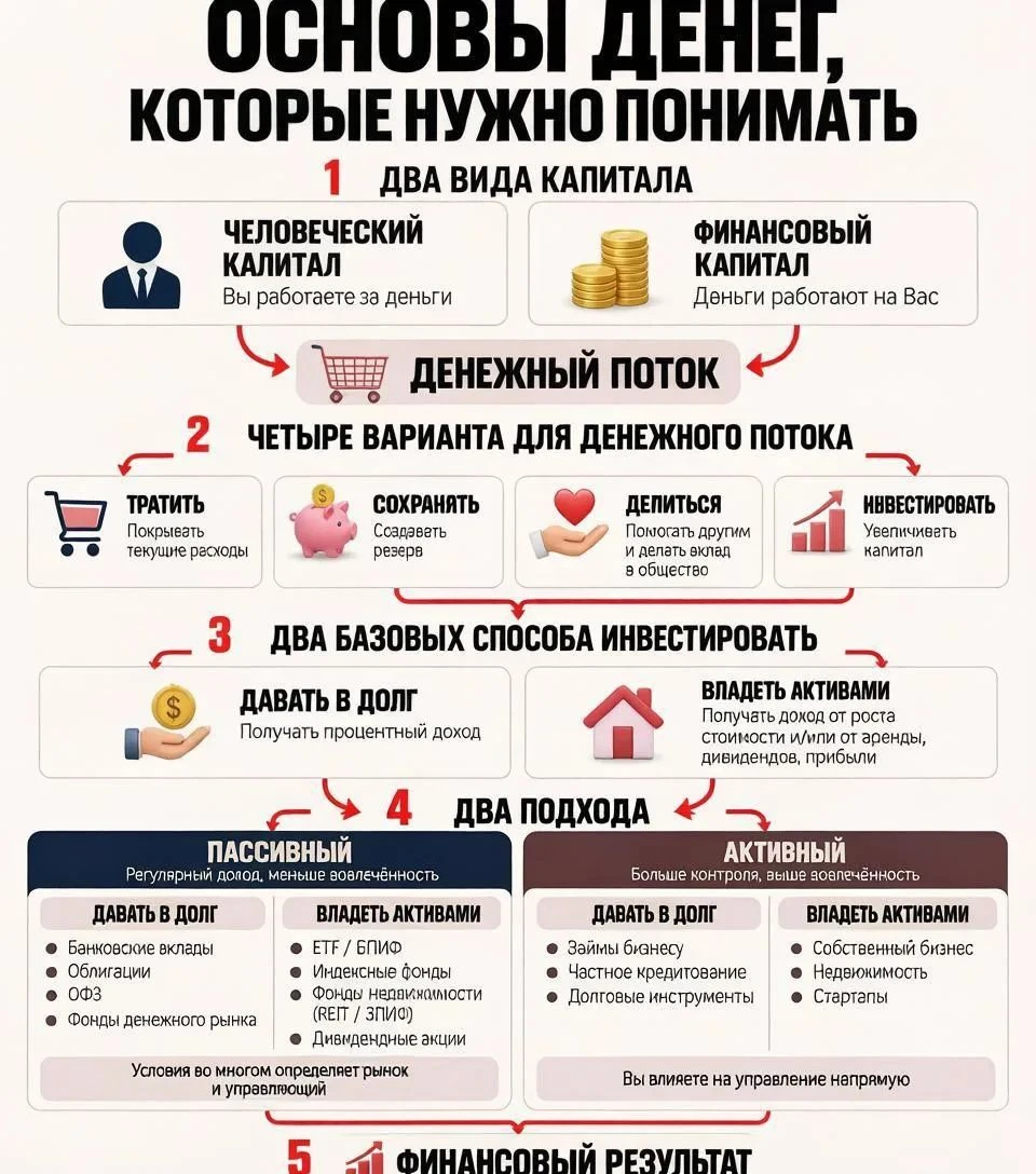#финансоваяграмотность #инвестициидляначинающих #деньги #финансы #пассивныйдоход #капитал #инвестиции #богатство - изображение