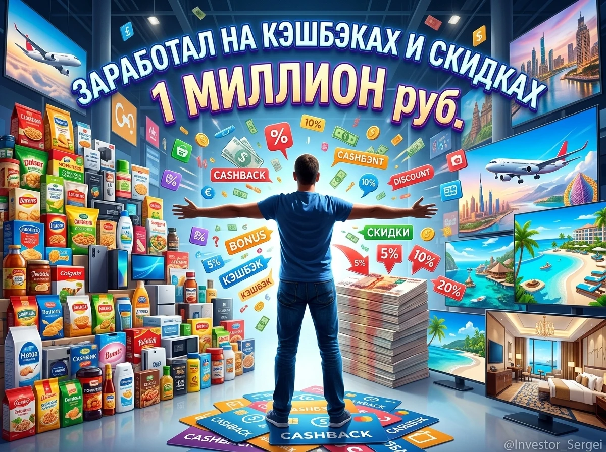 Подвожу итоги эксперимента «Капитал с кэшбэка и скидок»: как я сначала сэкономил за счет банков и торговых - изображение