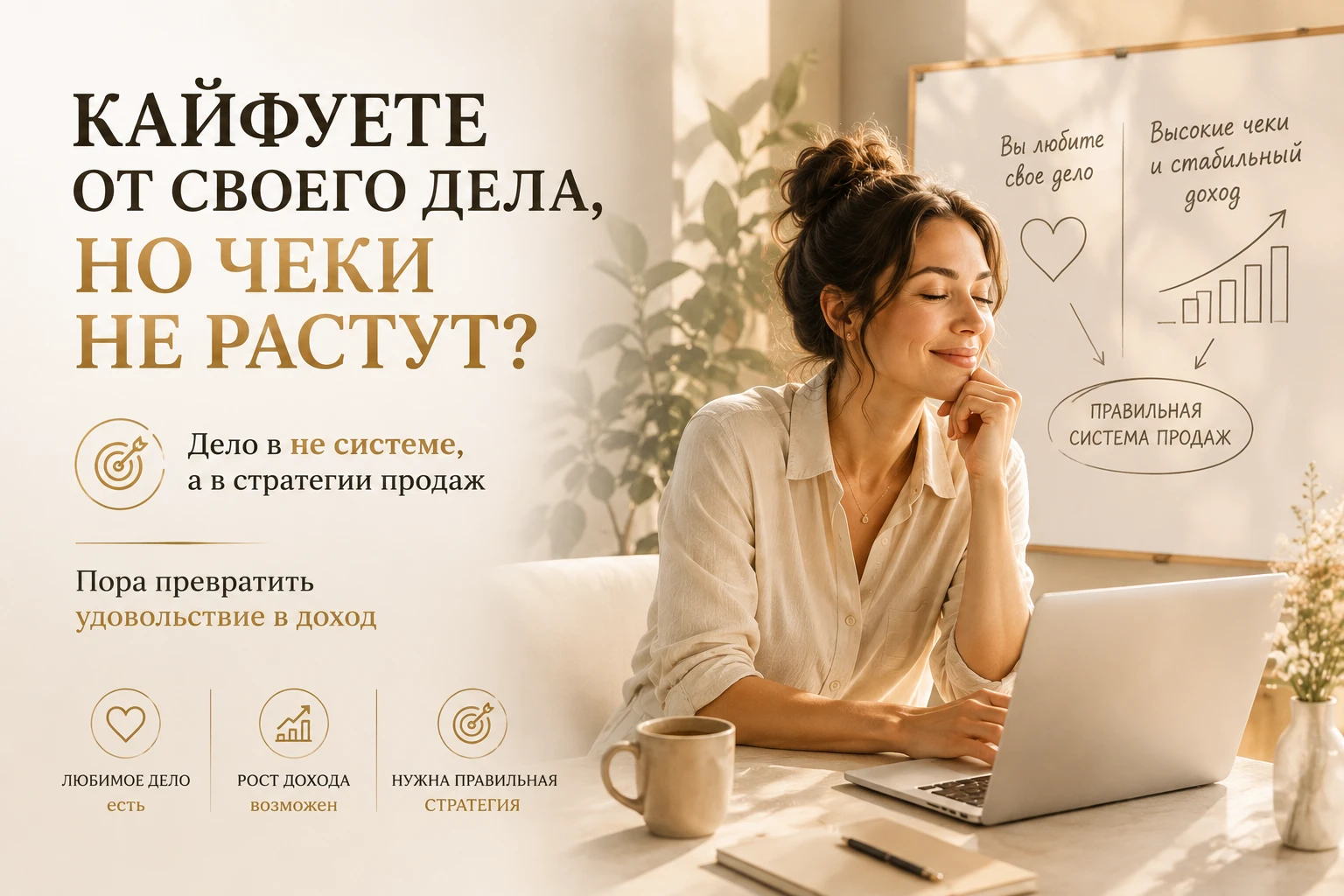 Важный критерий и мерило абсолютно любого успеха - это ваше внутреннее состояние. Когда вы получаете искреннее - изображение