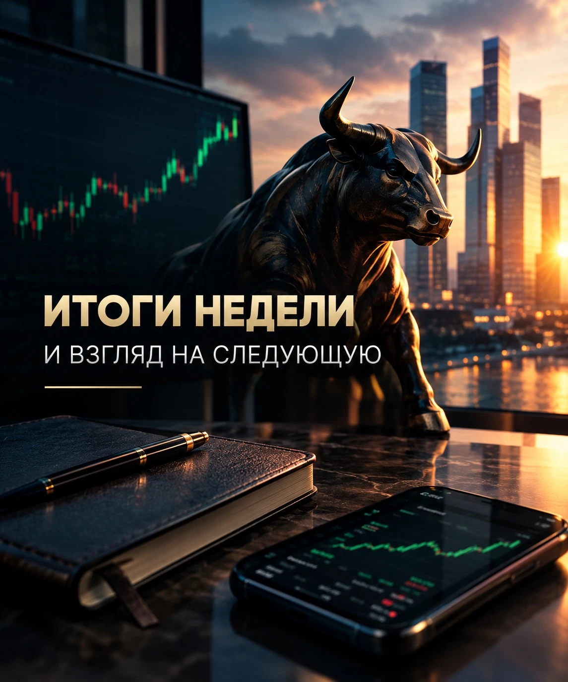 На прошлой неделе окончательно набрал практически полный объём акций российских компаний. Сейчас портфель - изображение
