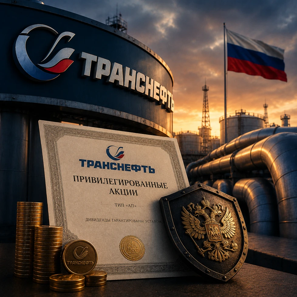 Транснефть уникальна для российского рынка: в свободном обращении только привилегированные акции $TRNFP, а - изображение