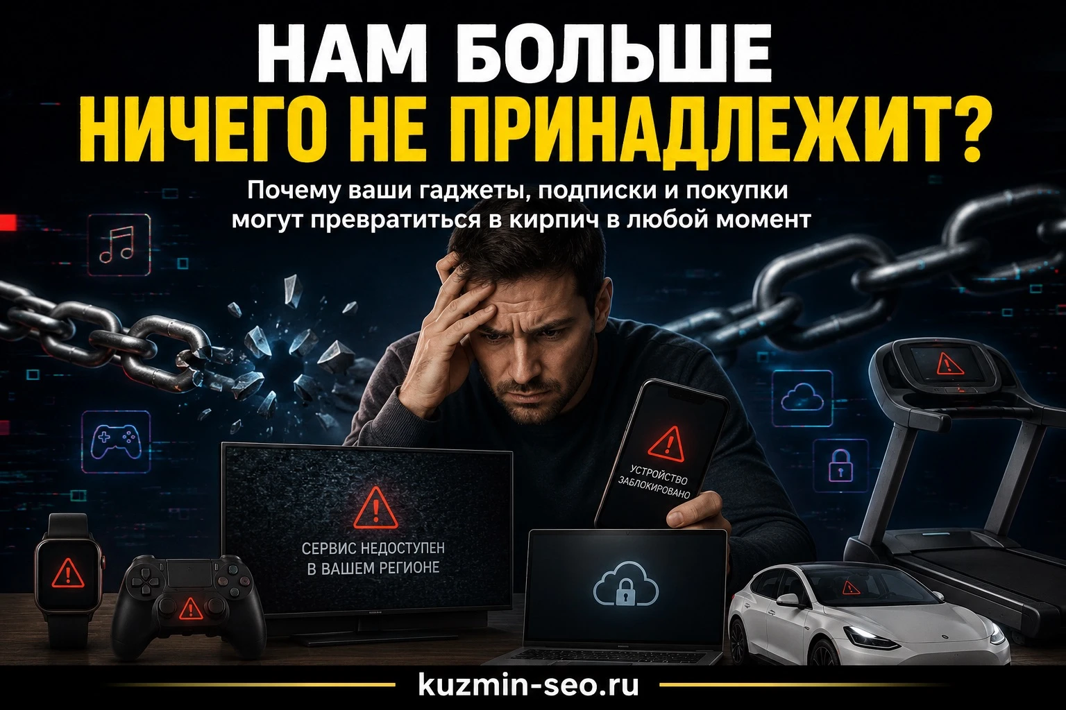 Вы думаете, что если заплатили, то устройство полностью ваше. Но это всего лишь иллюзия, которая рушится - изображение