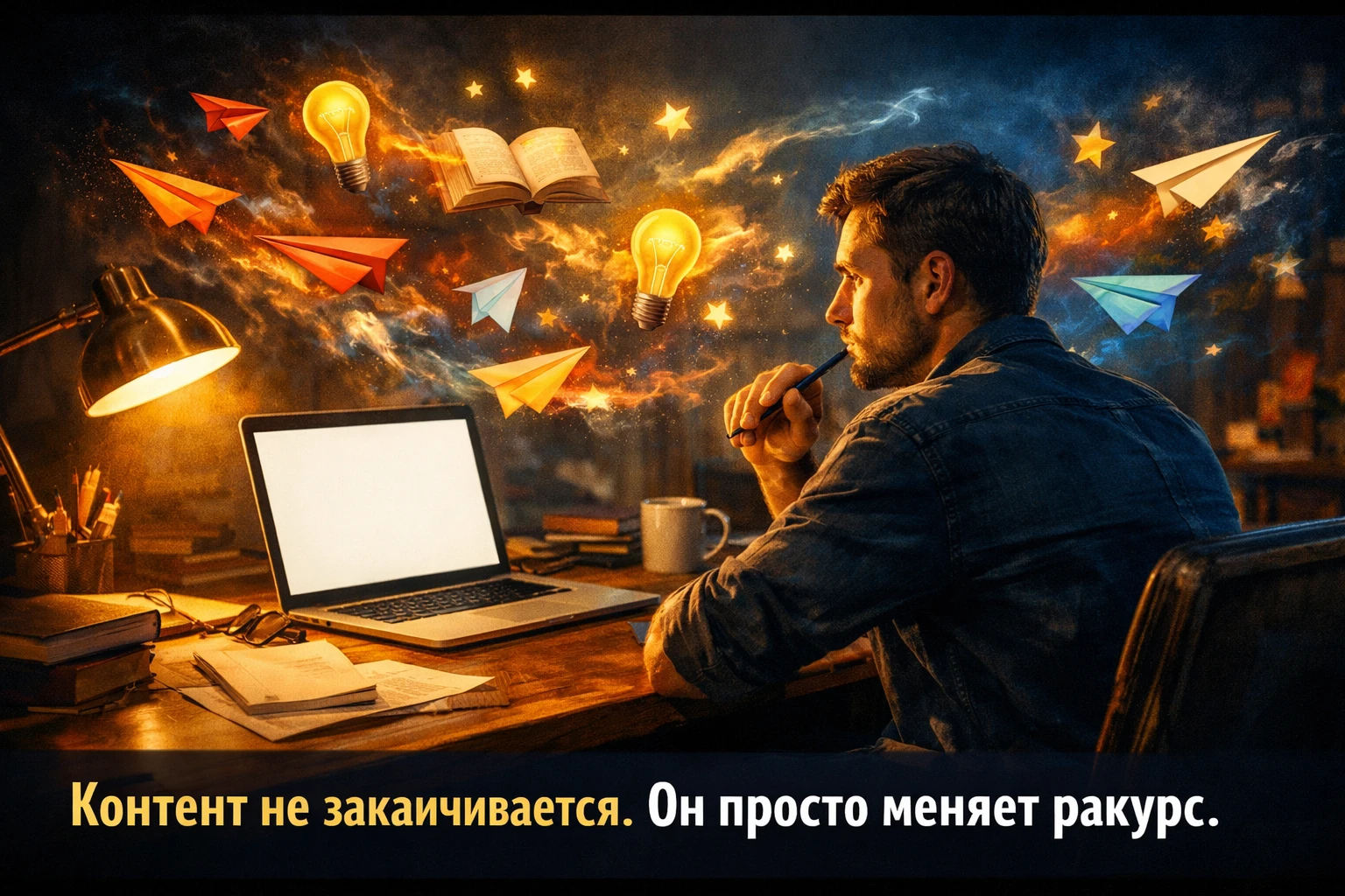 Открываешь редактор, курсор мигает в пустом поле — и всё. Мысли разбегаются, как тараканы от света. Знакомо? Это - изображение