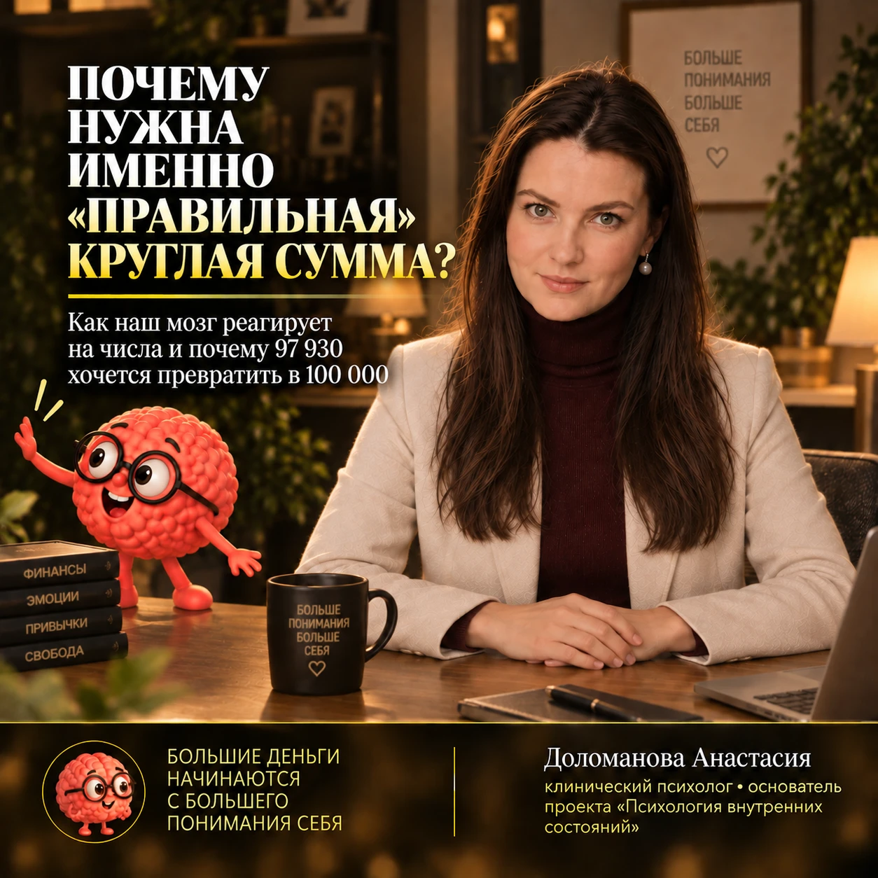 Например: На счёте: 99 730 ₽ И вроде всё нормально. Но внутри: «Надо сделать 100 000». Перевели 270 рублей. 😌 - изображение