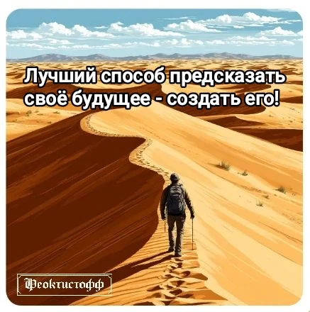Лучший способ предсказать своё будущее — создать его. Это не просто цитата Питера Друкера. Это базовая аксиома - изображение