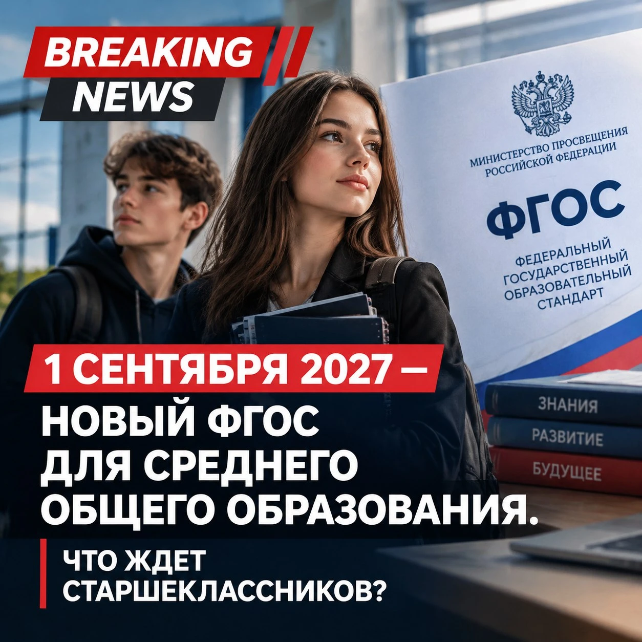 Министерство Просвещения РФ утвердило новый ФГОС для среднего общего образования, который вступит в силу 1 - изображение