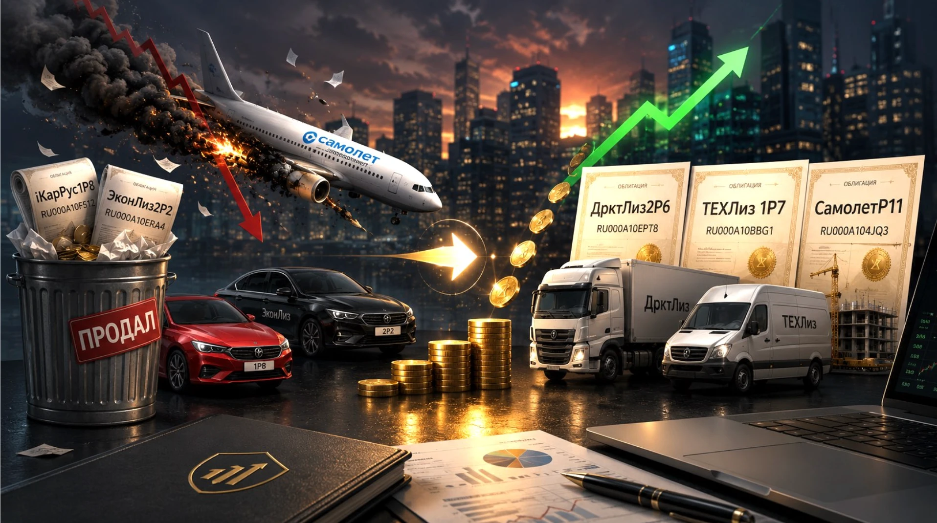 Продал часть бумаг: ✔️ iКарРус1P8 RU000A10F512 ✔️ ЭконЛиз2Р2 RU000A10ERA4 ✔️ Йуми Б01 RU000A10ENA3Купил на - изображение