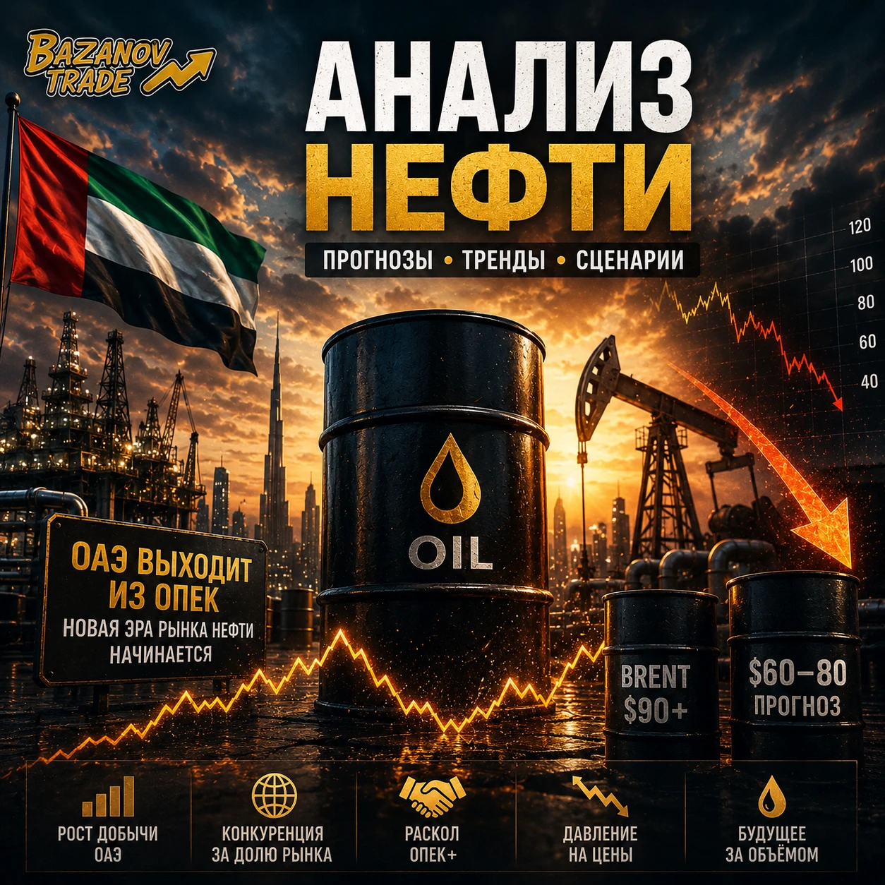 📢 Новость о выходе Объединённых Арабских Эмиратов из ОПЕК — это не просто политический жест. Это один из самых - изображение