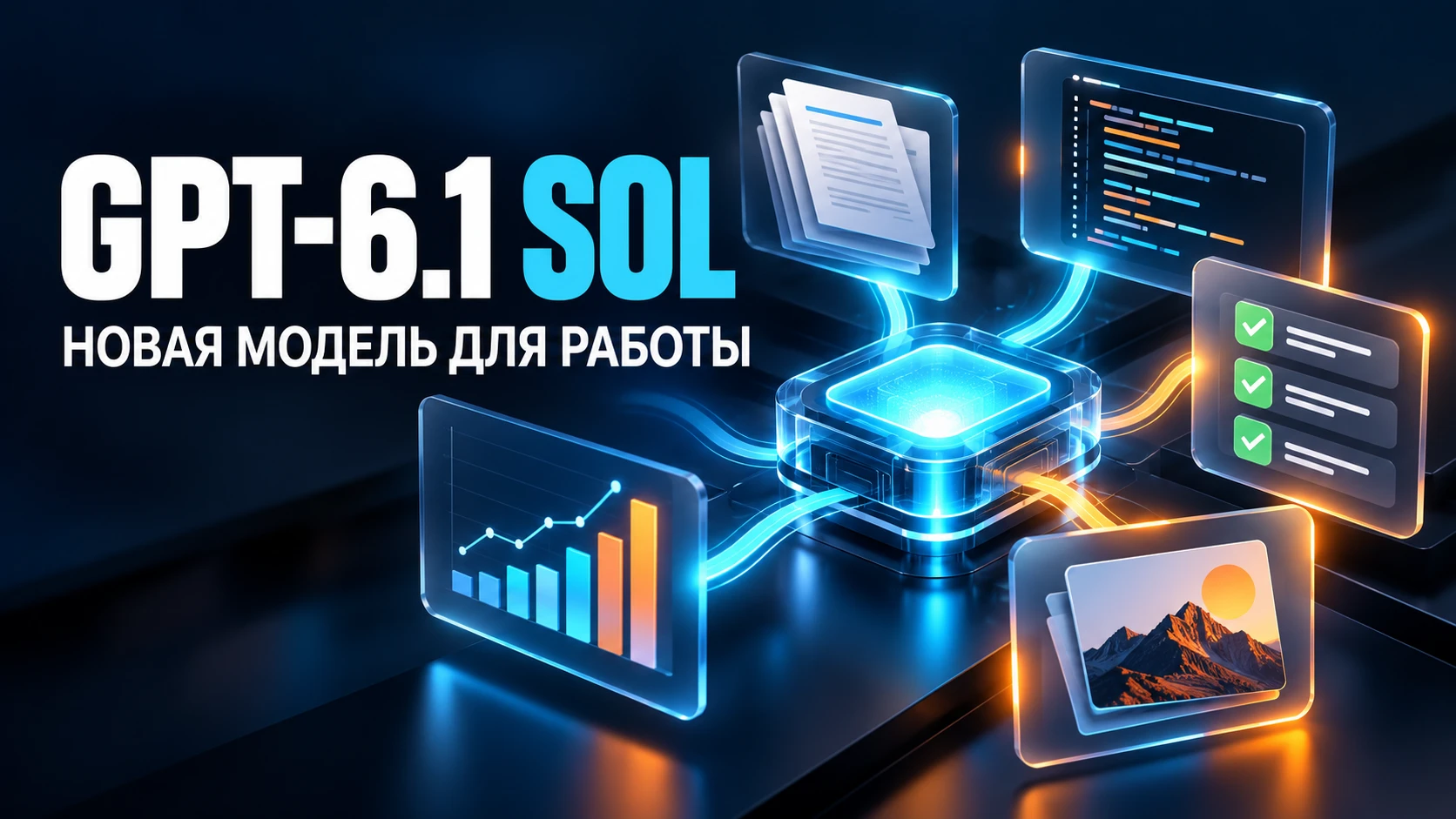 Попробовать GPT-6.1 SOL для рабочих задач бесплатно GPT-6.1 Sol вышла 29 сентября 2026 года. В стандартном API - изображение