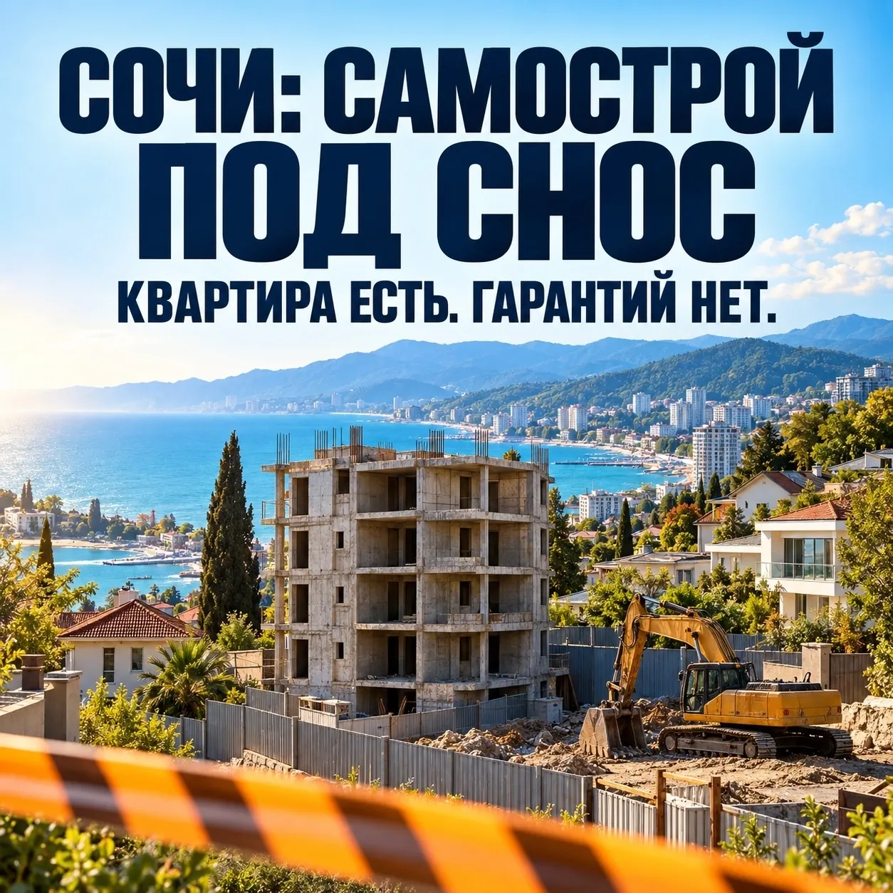 Сочи — самая проблемная территория края по соблюдению градостроительного законодательства. Незаконное - изображение