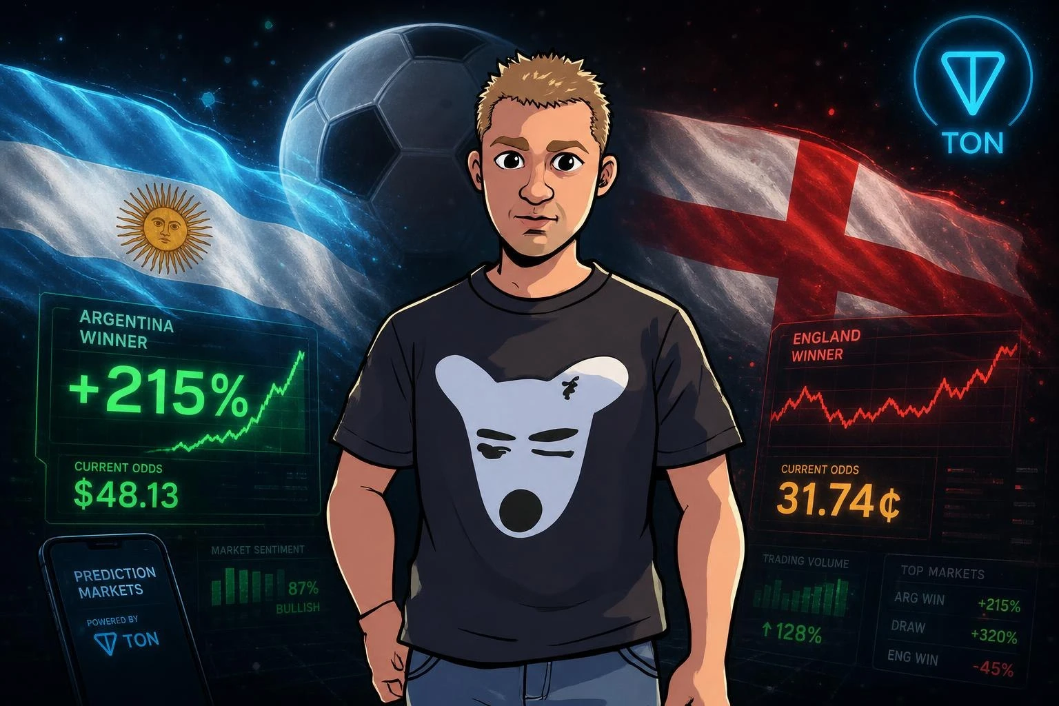 🥊 WEB3 МИЛлЕНИАЛа Привет ПОКОЛЕНИЮ 🤝🙂 Сегодня полуфинал ЧМ: Англия vs Аргентина. Я поставил $50 на победу - изображение