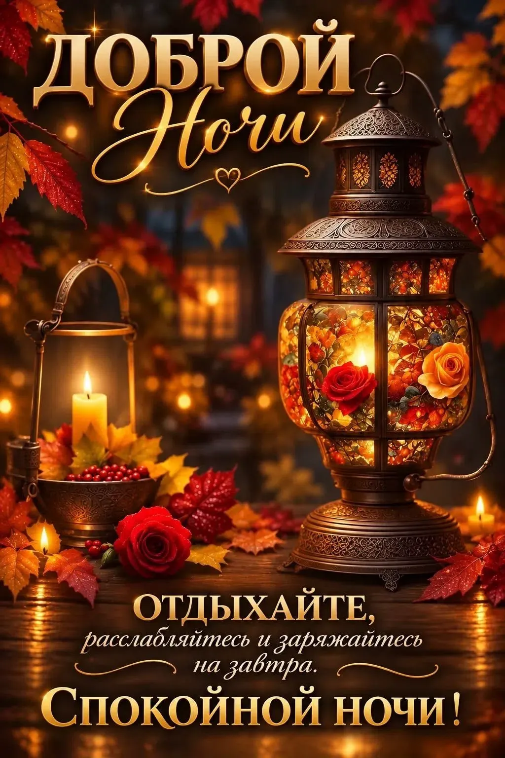 ❤️🔶❤️🔶❤️🔶❤️🔶❤️🔶 Спокойной и благословенной ночи тебе! Пусть заботы и тревоги ушедшего дня не тревожат душу - изображение