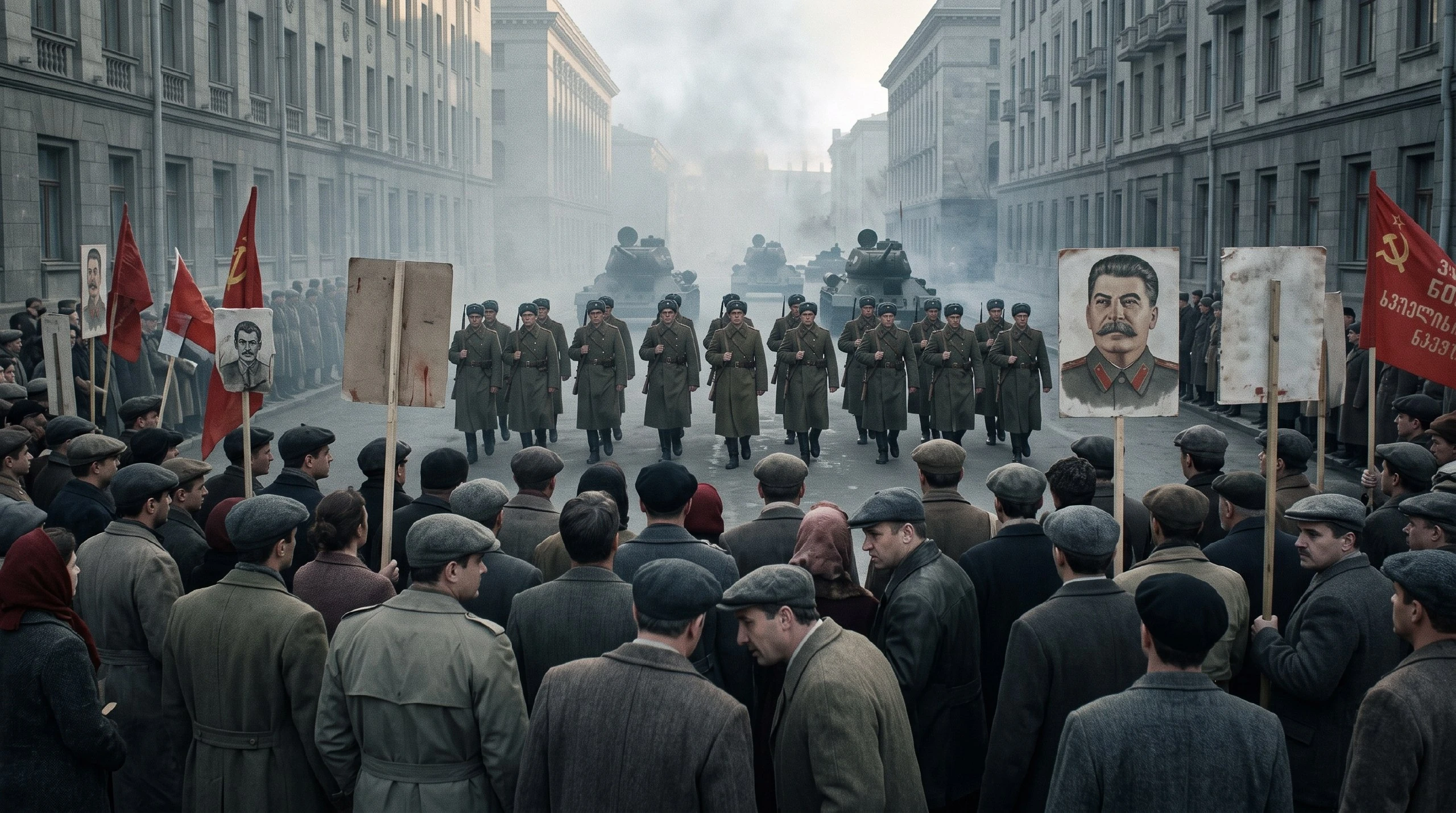 ХРУЩЁВ. ПАЛАЧ ТБИЛИСИ И НОВОЧЕРКАССКА. ПОЧЕМУ ЕГО «ОТТЕПЕЛЬ» — ЭТО КРОВЬ? Друзья, меня сегодня реально добили. - изображение