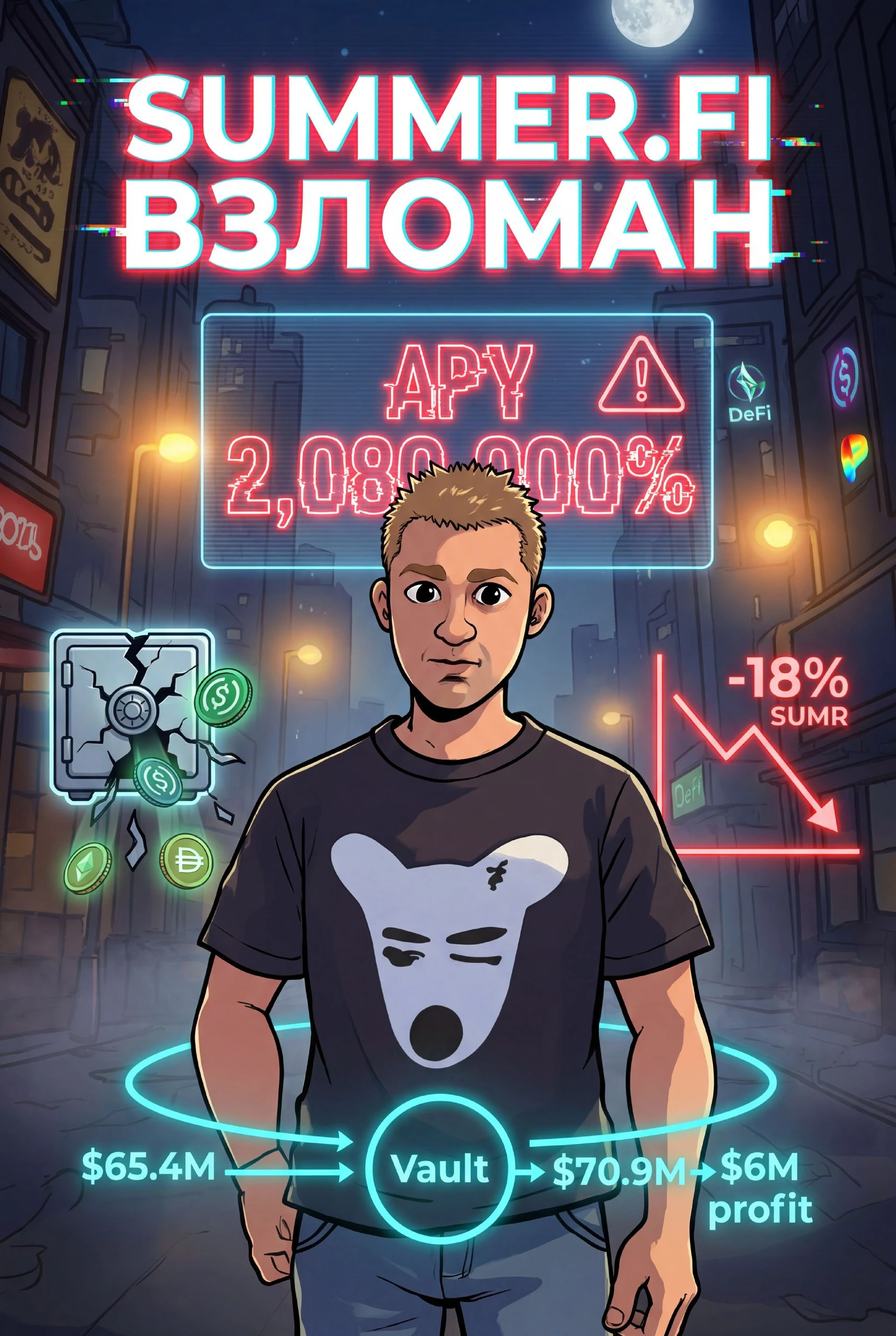 #Криптоновости МИЛлЕНИАЛа привет ПОКОЛЕНИЮ)🤝 Вчера DeFi-протокол Summer.fi потерял $6 млн из-за манипуляции с - изображение