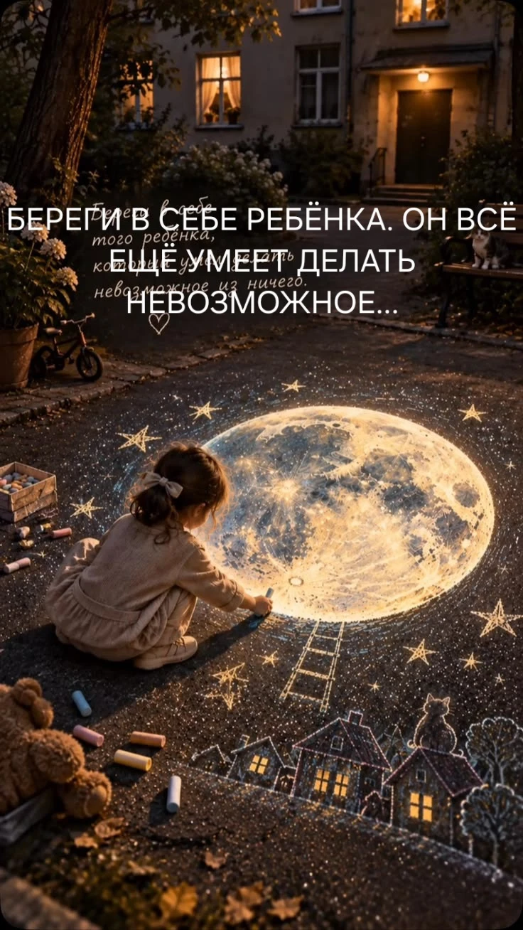 #берегивсеберебенка #детство #мечты #невозможноевозможно #вечернее #добройночи #внутреннийребенок #БазарМы - изображение