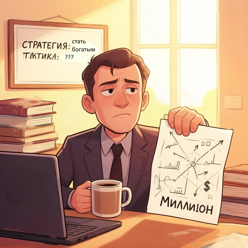 Знакомо? В голове — гениальный план по захвату мирового финансового рынка. Вы уже придумали, как обогнать - изображение