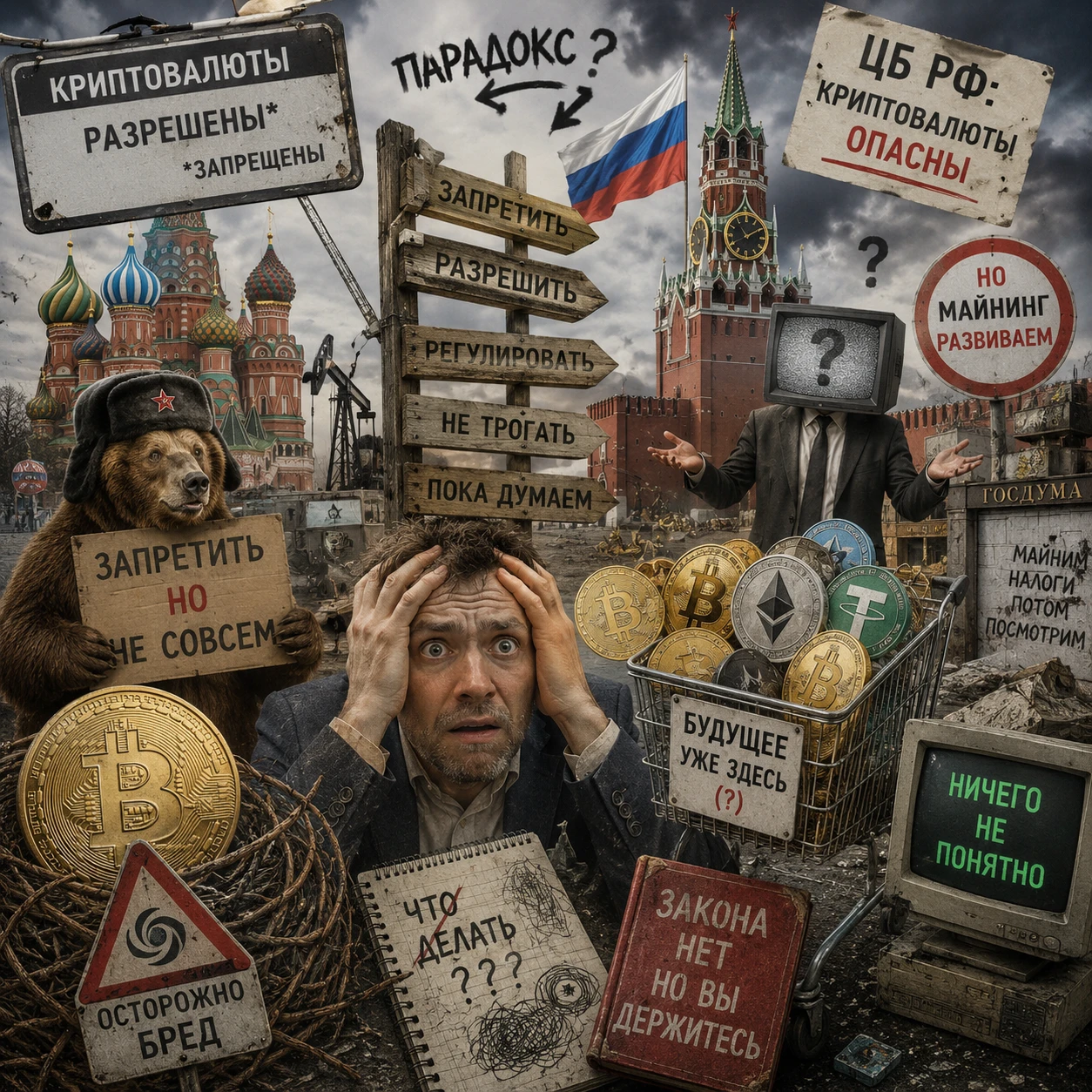 Очередные поправки к законопроекту о легализации криптовалют умиляют. Если кратко, дополнения касаются - изображение