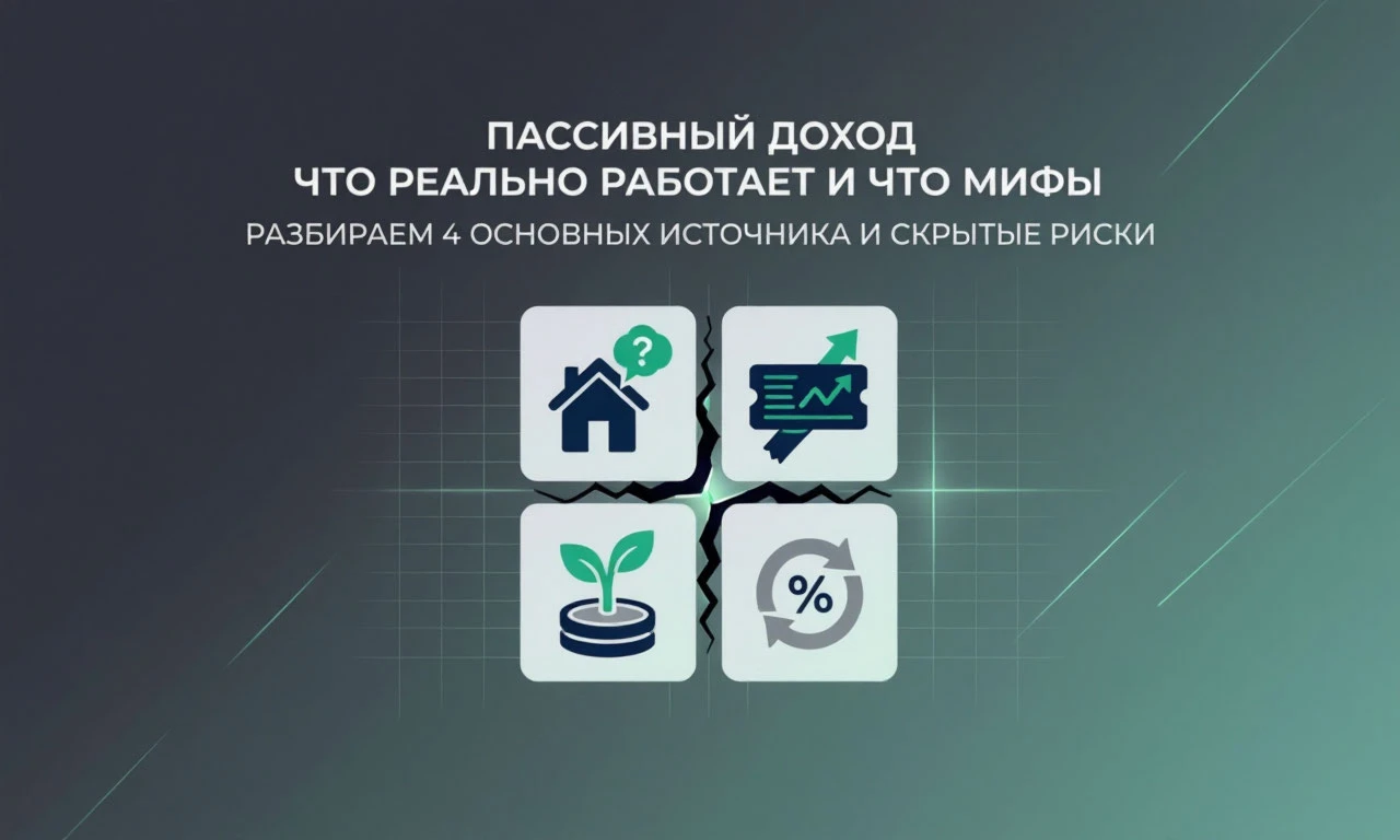 🤫 Мечта о пассивном доходе звучит заманчиво "ничего не делаю, а деньги капают". Но правда в том, что почти - изображение