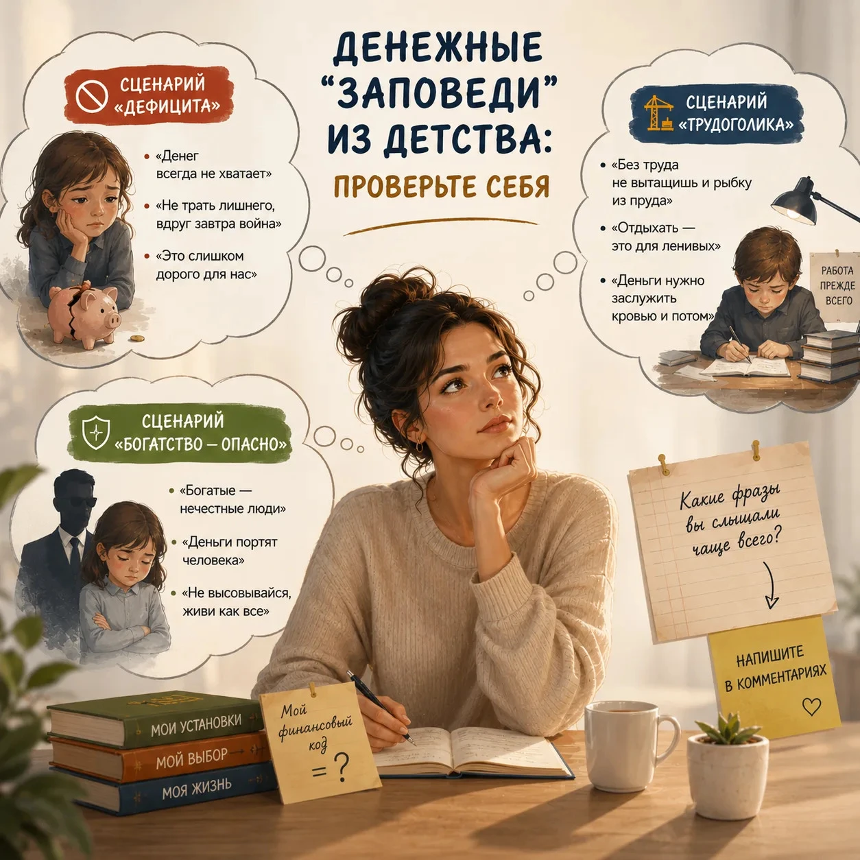 Наши первые финансовые уроки мы получили еще до того, как научились читать. Мы наблюдали за родителями, слушали - изображение