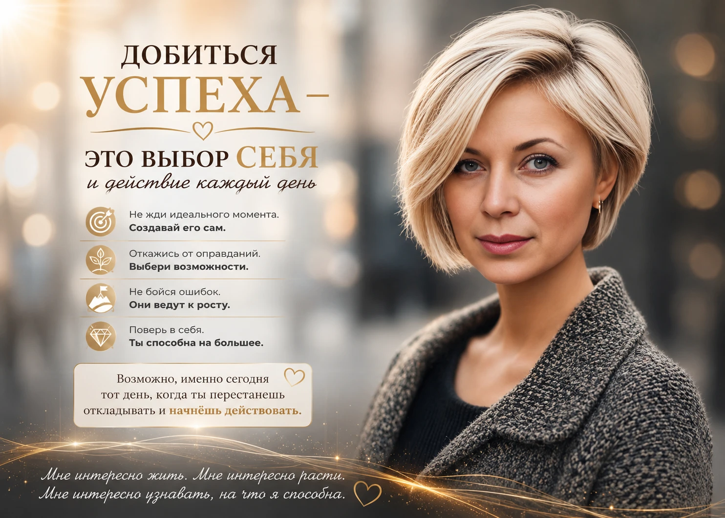 У каждого из нас бывают моменты, когда хочется отложить мечту на потом. «Сейчас не время…» «У меня не - изображение