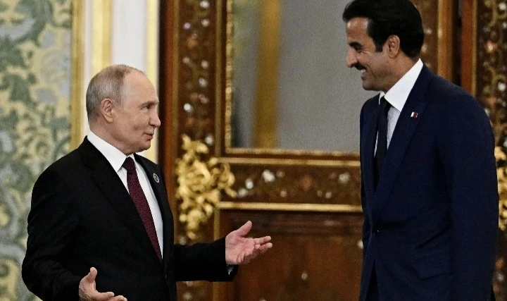🤝 ▪️ Владимир Путин встретился с эмиром Катара Тамимом Бен Хамадом Аль Тани на полях саммита Форума стран — - изображение