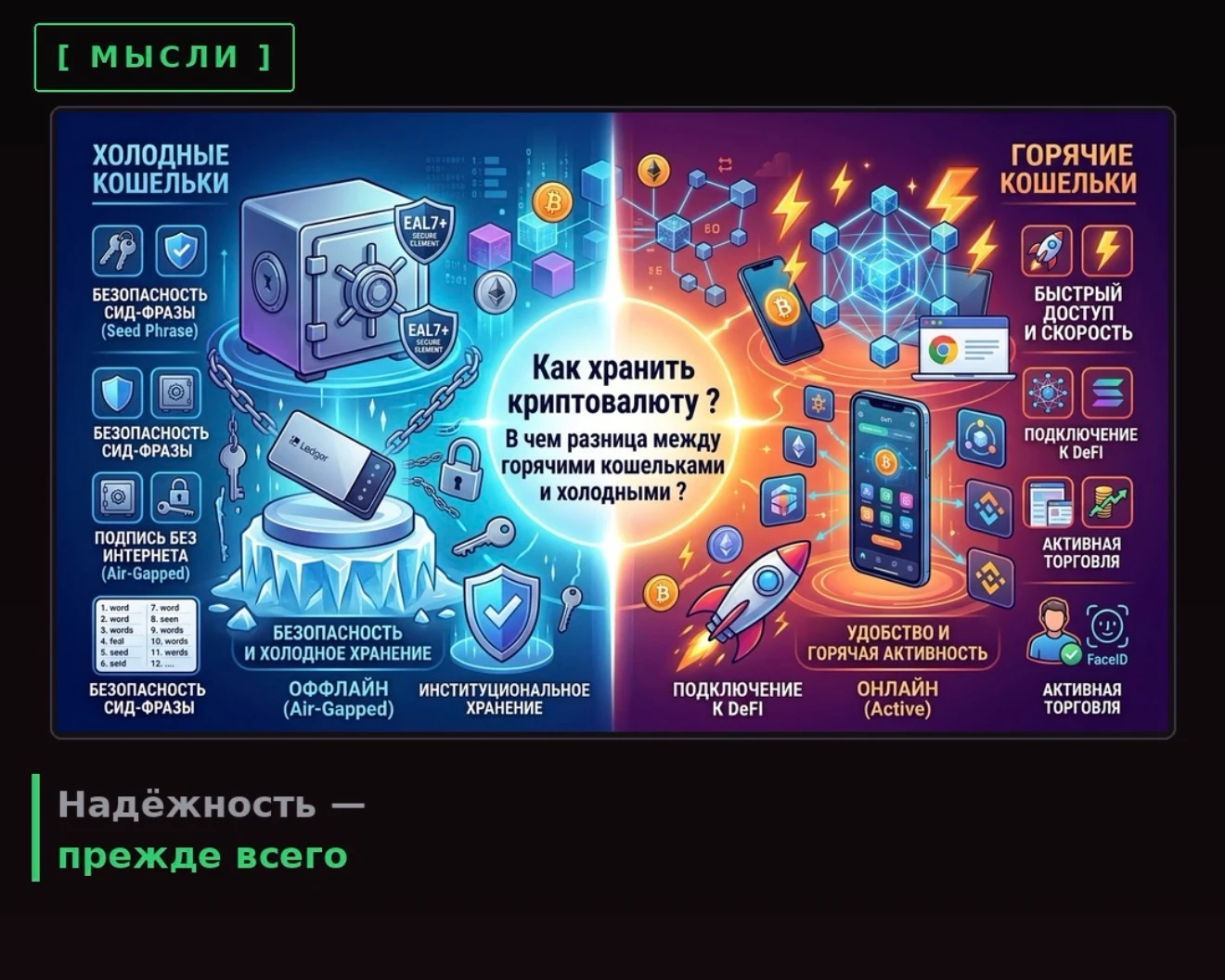 В прошлом посте (​ https://finbazar.ru/post/638001-mysli ) описал три типа инвесторов в крипту. Эта статья - изображение