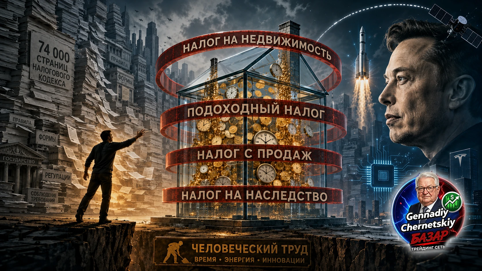 ⚡ В сети активно обсуждают жёсткие тезисы Илона Маска о природе собственности и налогообложения. Звучит - изображение