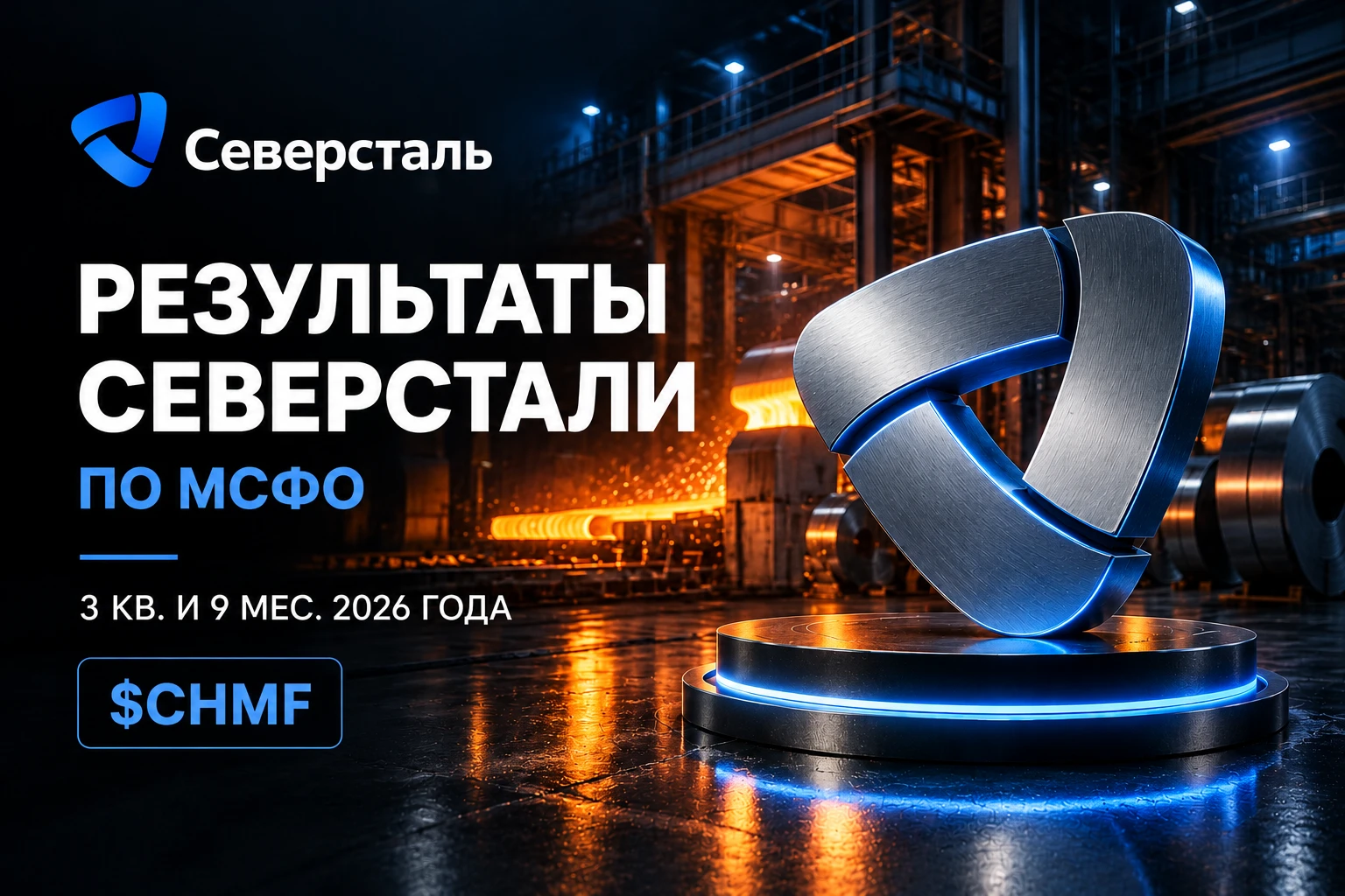 Северсталь $CHMF представила результаты за III квартал и 9 месяцев 2026 года. 🔷️ Ключевые цифры III квартала ▪️ - изображение
